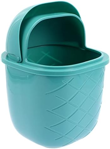 Espaços de abacaxi de recipiente de quarto Alipis, lixeira de suporte para mesa com balcão de lixo de lixo de lixo de caneta cesta de cesta de caneta bancada - verde: a cesta de resíduos pode reciclando o design de lixo