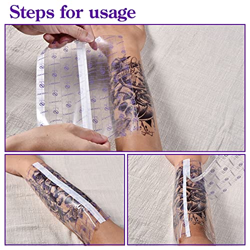 Tattoo Aftercare Bandage 6 em x 1 jardas de filme transparente à prova d'água Second Skin Dress Cura