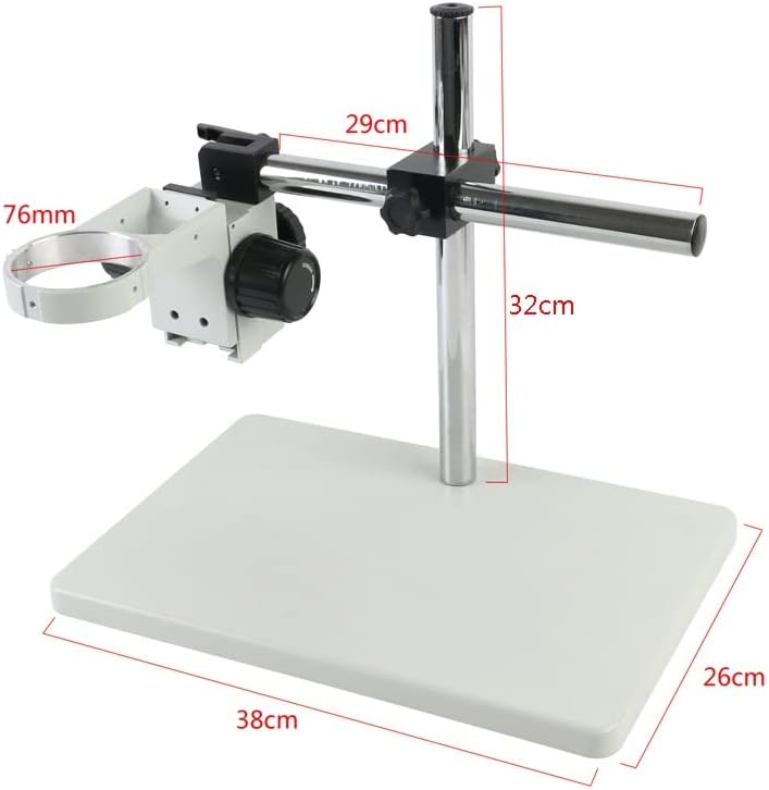 Genigw Industrial Binocular Trinocular Microscópio Câmera Stand Stand Suporte de braço 76mm Universal 360 Rotativo Manutenção Workbench