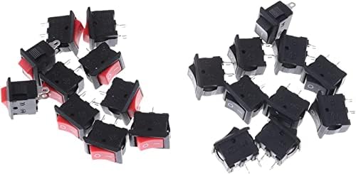 XIANGBINXUAN MICRO SWITCHES MICRO SWITCHES 10 PCS/LOTE KCD1 15 * 10MM 2PIN BOOK ROGHER SWITCH SPST SNAP-IN ON OFF MICRO SWITCH