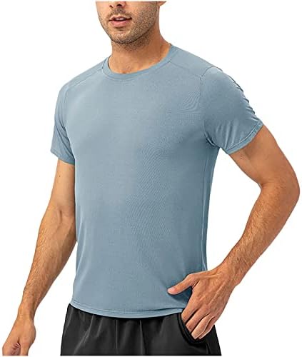 Ginástica de ginástica de ginástica rápida masculina de manga curta hidráulica de performance atlético ativo correndo camisetas camisetas