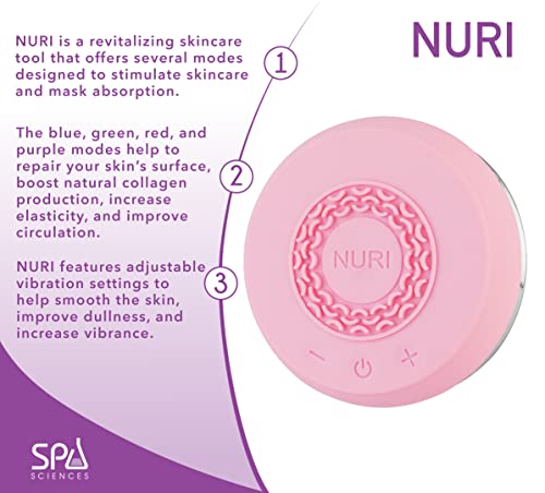 Spa Sciences Nuri Skincare & Mask InfUser - para absorção de produtos para a pele - inclui 4 modos - USB recarregável - para