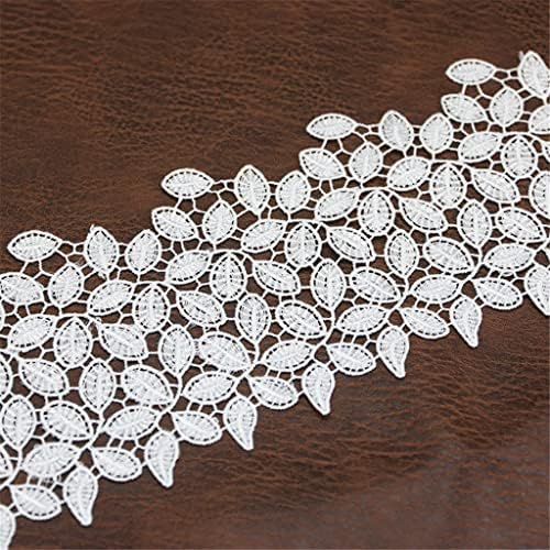 PDGJG 10cm Lace Ribbon Fable White Fabric Acessórios para roupas de poliéster Coloque roupas de roupa