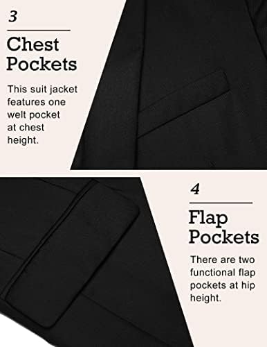 Coofandy Mens Sport Coat Casual Blazer One Button Business Suit de jaqueta