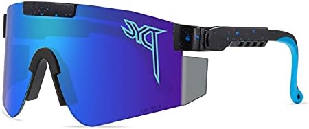 Óculos de sol polarizados para esportes ao ar livre de pyc jyq, óculos de ciclismo de proteção UV400
