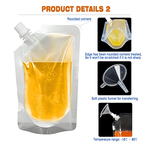 Senyue 6 PCs 8 onças de suco de bebidas bebidas de frascos reutilizáveis ​​de bebidas reutilizáveis ​​para os frascos plásticos ocultos para o Sneak to Go Flask, plástico de grau de alimento à prova de vazamentos para viagem