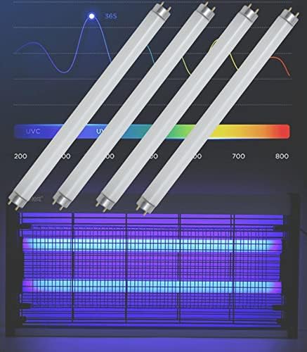 Amgolibi 4 pacote 18 polegadas 15 watts UVA Black Light Bulbo F15T8/BL Substituição T8 BL Lâmpadas fluorescentes para