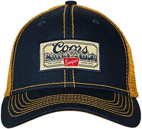 Coors Banquet Gold Cotton Twill Mesh Back Snapback Hat