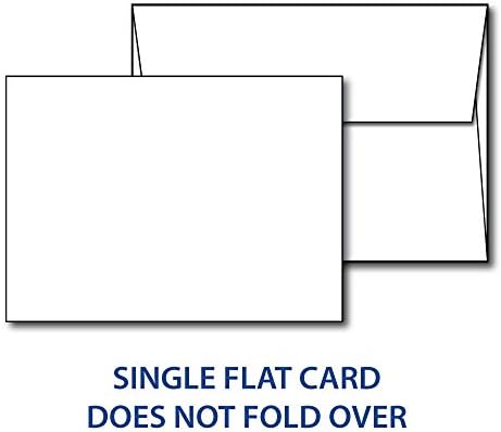 Cardstock plano e envelopes e envelopes brancos em branco 5x7 em branco - 5 x 7 Tamanho dos convites - 100 cartões e envelopes