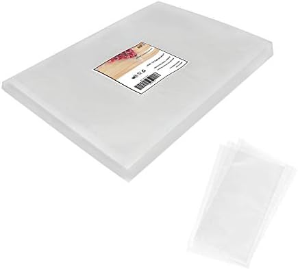 Desejo sacos de selador a vácuo 100 PCs Tamanho do litro de 8 polegadas x 12 polegadas para uso de alimentos com relevamento pesado