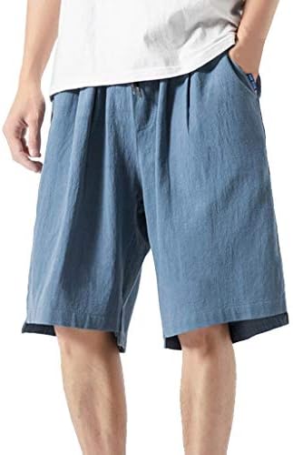 Calça short masculina rtrde calça casual calça corredor calça fitness linho calças soltas shorts