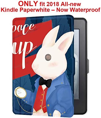 Caso Young Me Martshell para 2018 All -New Kindle Paperwhite com alça de mão - A capa de couro mais fina e mais leve Sono/Wake