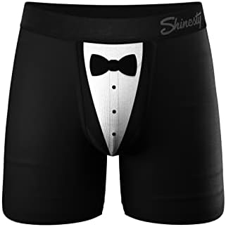 Bolsa de bola de bola Shinesty cuecas boxer com bolsa | Roupa íntima masculina