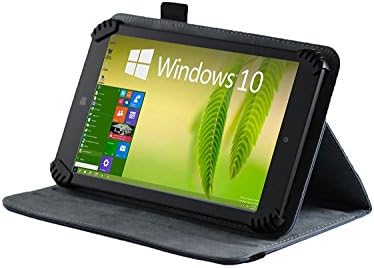 Tampa de couro Faux Blue Navitech com suporte de rotação em 360 com estilos compatível com o tablet IPS IPS IPS de ASUS Z500M-1H007A