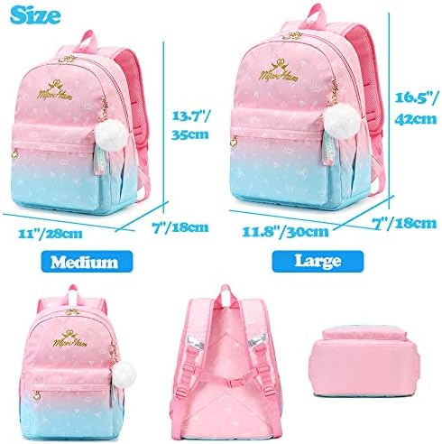 Mochila infantil para crianças pequenas para meninas, mochila de pré -escola fofa para a mochila para bolsas escolares resistentes