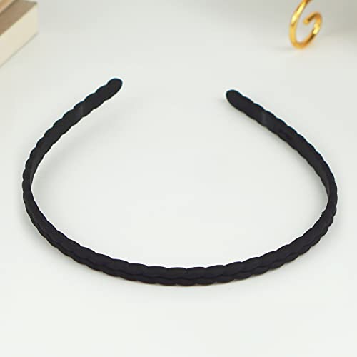 Xiaocao8 5pcs faixas de cabeça plásticas não deslizantes para mulheres e meninas faixas de cabeça larga com dentes bandos