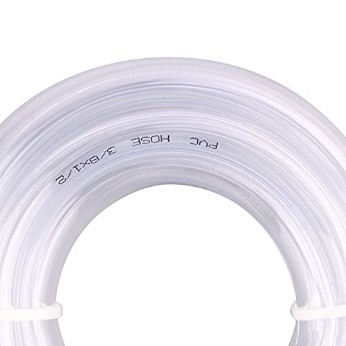 Derpipe Clear Vinil Tubing - 3/8 ID 1/2 OD PVC Tubo Alimento Classificação Flexível Mangues