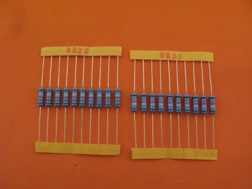 41 valores cada 10pcs, kit de resistor de filme de metal 1 W Molp Kit através do buraco