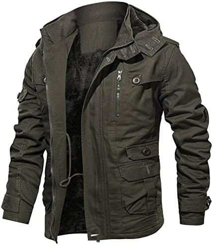 Jaqueta 2Sable Jaqueta casual masculina de jaqueta sólida de manga comprida Coloque de gola com capuz Zipper