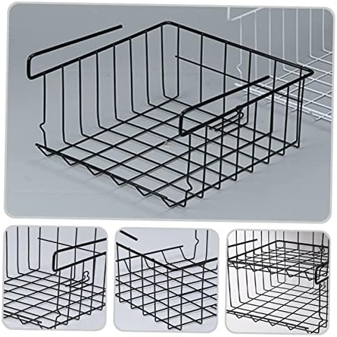 Cesto de cesta de stobok cesto cesto de cestas decorativas cestas de arame de arame cestas de arame decorativo prateleira sobre armário pendurado cesto de cesta de ferro armazenamento rack de roupas de armazenamento cesto doméstico doméstico