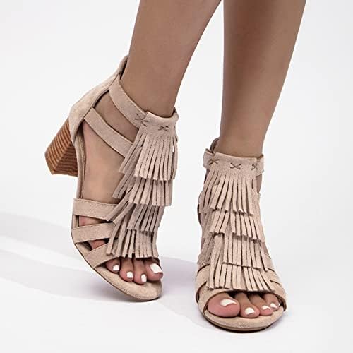 Sandálias de verão de Leewos para mulheres confortáveis ​​na primavera Sandálias casuais casuais Crystal Mules Sandálias