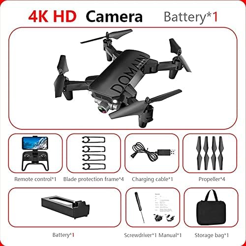 Ujikhsd drones para crianças adultos com câmera 4K HD, drone de crianças quadcopter rc para iniciantes com altitude de retenção, modo sem cabeça, uma chave de ajuste de velocidade de partida, inclua transporte de bolsa de transporte