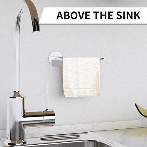 Toalha de papel tonlea, embaixo do gabinete, suporte para toalhas, toalhas de papel de cozinha auto-adesivas ou perfuradas de 3m,