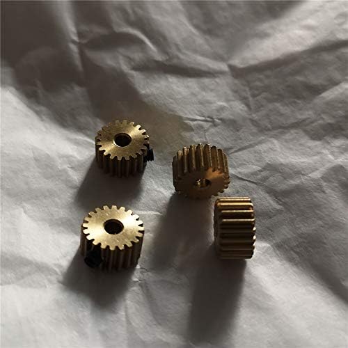 ZhengGuifang ZGF-BR 2PCS engrenagens de latão 0,5m 20 dentes de 3 mm de espessura 6 mm para modelo de tabela deslizante de mesa de cobre