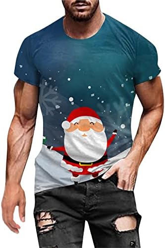 ZDDO Soldado masculino de Natal Camisetas curtas de manga curta