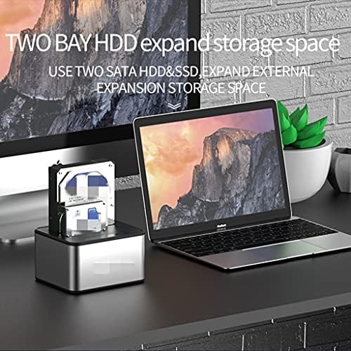 XWWDP Alumínio 2.5 /3.5 Compatível 5 Gbps HDD SSD Case externo Casure disco rígido HDD Docking Station