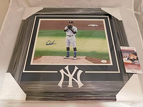 Deivi Garcia assinou/emoldurou 11x14 NY Yankees Photo Display