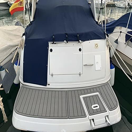 Boat Eva Faux Teak Decking Floor Compatível com 2013 Four Winns Horizon 230 Swim Step