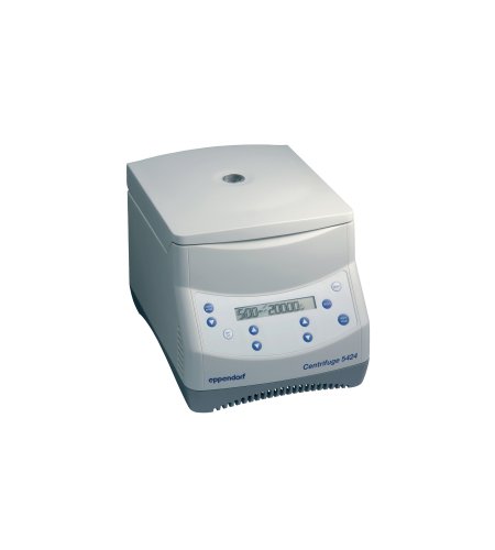 Eppendorf 022620428 5424 Microcentrífuga com controle do botão rotativo e rotor, para tubos de microcentrífuga de 24 lugares