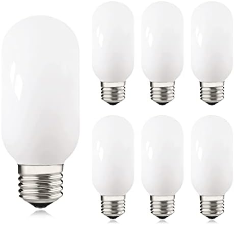 Lâmpada T45 LED equivalente de 40w, 3000K branco macio, vidro leitoso, diminuição, 4 watts E26 Base padrão LED tubular Bulbos