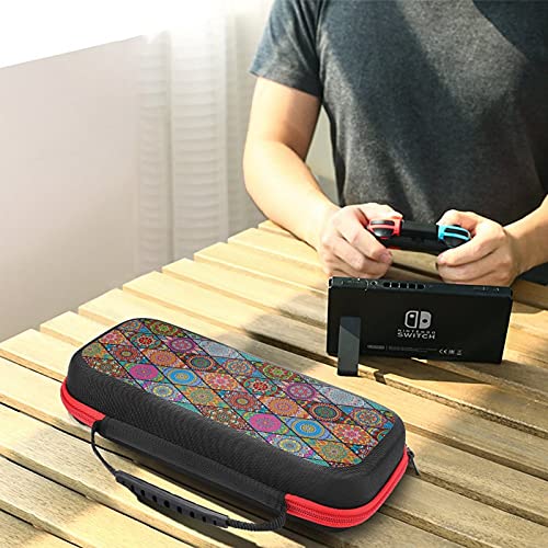 Caixa de transporte de design de textura para Nintendo Switch Protetive Protectable Hard Shell bolsa de viagem Bolsa