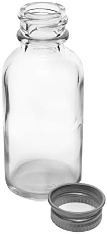 Garrafa de Eisco McCartney, 1oz - boca estreita, tampa de parafuso de alumínio com laboratórios de revestimento de espuma