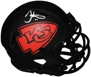 Tyreek Hill autografou o Kansas City Chiefs Mini Eclipse Helmet - assinado à mão e JSA autenticada