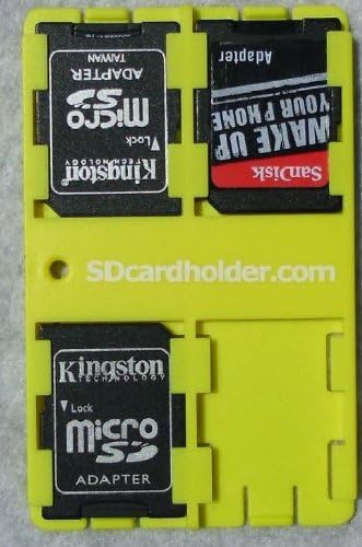 Blue Standard SD Card Case Titular, Dispositivo de armazenamento de tamanho de cartão de crédito Organizador Cuidado com as que