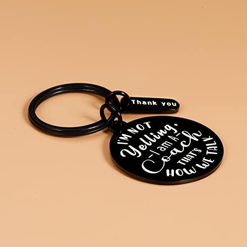 Presentes do treinador de basquete de beisebol Agradeço a apreciação do KeyChain Gifts For Men Women Soccer Tennis Swim Volleyball