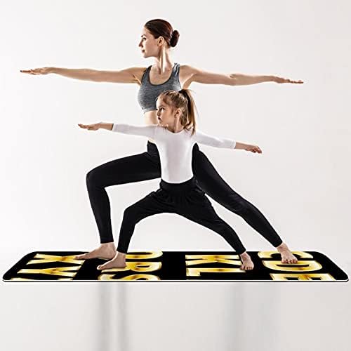 SIEBZEH Número do alfabeto Premium grossa de ioga mato ecológico Saúde de borracha e fitness não deslizamento para todos os tipos de ioga de exercício e pilates