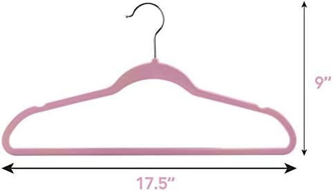 ELAMA HANGERS DO CANHER DE ROPOS DE DIREITO PESADO, PINK