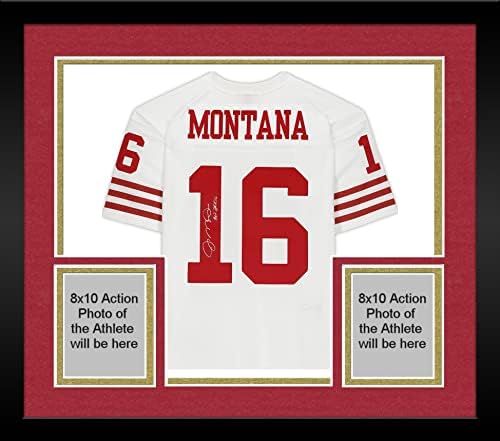Joe Montana São Francisco 49ers autografou Mitchell & Ness White Réplica Jersey com inscrição HOF 00 - camisas da NFL autografadas