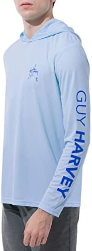 Guy Harvey Men's Long Sleeve Performance Sun Protection Hoodie UPF 50+