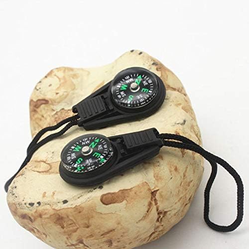 ZCMEB Mini Compass Survival Kit com chaveiro para camping ao ar livre ideal para colocar no bolso