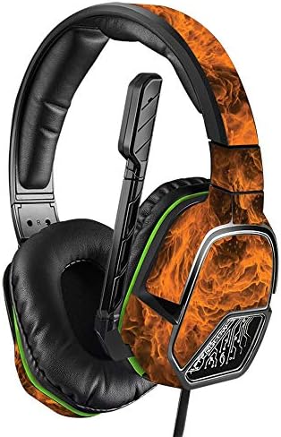 MightySkins Skin Compatível com o fone de ouvido PDP Xbox One Afterglow LVL 3 - Burning Up | Tampa de vinil protetora,