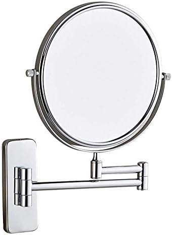 Espelho especial kmmk para maquiagem, espelhos de vaidade do banheiro, ampliação de cromo montada na parede robusta de
