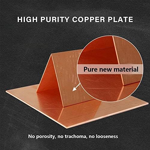 Syzhiwujia metal alumínio de cobre folha de cobre Metal 99,9% de cobre puro Placa de folha de metal Cu para artesanato de esmalte
