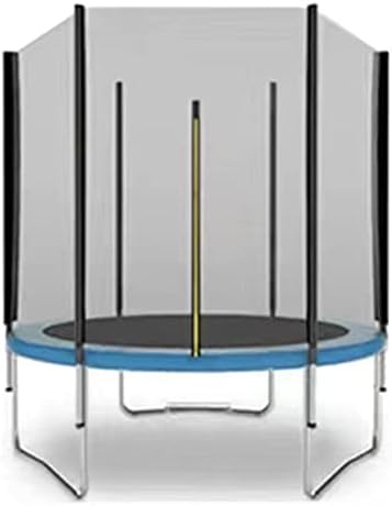 Diâmetro do trampolim interno infantil de 1,83 metros com proteção de proteção segura de alta elasticidade para casa, azul, 6 pés