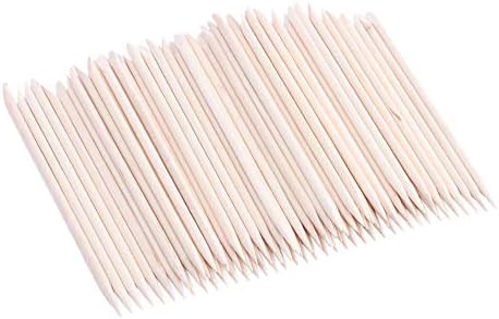 Jovana 1000 pcs unhas art sticks de madeira laranja removedor de pusher cuticle Manicure Pedicure Tool 120mm