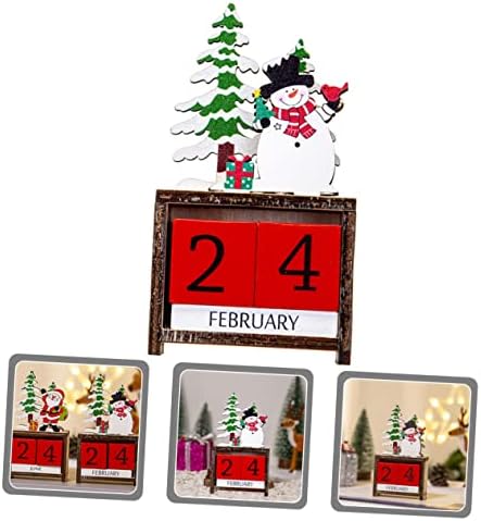 PretyZoom 4 Desenta Manual Bloco Criativo Data de Natal Blocks Ano Escritório de Holiday Desk Home Countdown Decoração Decoração Decoração